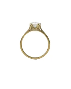 خانه سینری گلد گالری انگشتر سولیتر کویین سفید